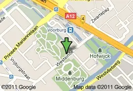 Kaart met de locatie van Tuincentrum Hofwijck